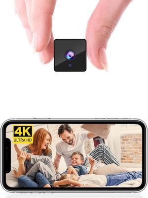 4K Wireless Wifi IP Camera,1800mAh Battery,Upgrade 4K Indoor Camera,Wireless WiFi Nanny Cam Home Security Cameras Tiny Office Secret Spy Cams with 100 Days Standby AI Human Detection Auto Night Vision