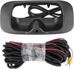 Ricmjend Tailgate Handle Backup Camera Compatible with 1999-2007 Chevy Silverado GMC Sierra Fleetside 1500 2500 3500 Handle Tailgate Lock RCA Connector Replaces #15997911,15228539,15228541
