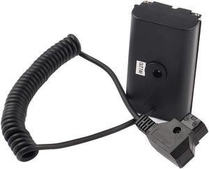 Runshuangyu NP F550 Dummy Battery to D Tap B Coiled Power Cable, for Sony NP F550 F570 F970 Monitor