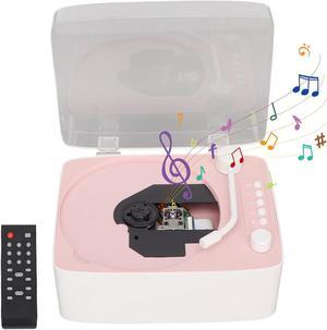 Portable CD Music Player, with HiFi Stereo Sound Speaker, Retro CD Player with Remote Control for Entertainment and Home Decoration