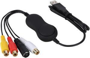 Game Capture Card, to USB 2.0 Analog Video Grabber Adapter 1080P HD Recorder Compatible with Windows, for, for Linux for Live Streaming
