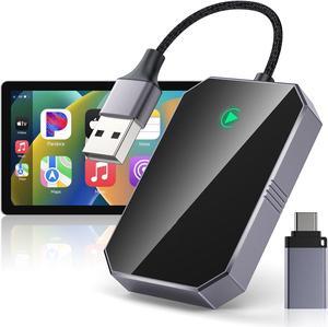 Mavulo Wireless CarPlay Adapter for iPhone,Converts Wired to Wireless,Plug & Play Car Play Wireless Adapter Fit for Cars from 2017 & for iPhone iOS10+