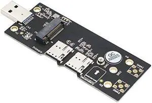 SUPERPLUS NGFF(M.2) to USB 3.0 Adapter with Dual Nano SIM Card Slot for 3G/4G/5G Module