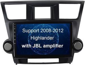 SYGAV Android 13 Car Radio Stereo for 2008 2009 2010 2011 2012 Toyota Highlander with JBL Amplifier but without OEM navigation/Built-in wireless Carplay Android Auto 10.2" Head Unit Video Player