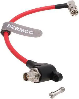 SZRMCC SDI Protector Cable 12G 6G HD SDI Right Angle BNC Surge Overvoltage Circuit Protector Isolator Video Cable for RED Komodo ARRI Alexa SonyRed-Elbow 20cm