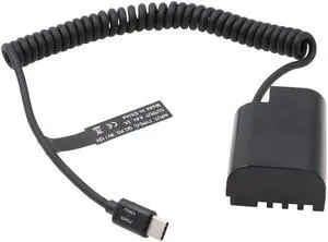 SZRMCC DCC12 DC Coupler DMW BLF19 Dummy Battery to Type-C USB C PD Trigger Cable for Panasonic DMC GH5 GH4 GH3 Camera
