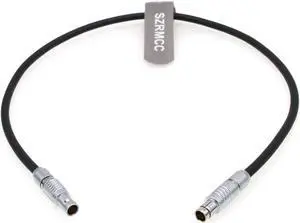 SZRMCC Arri Alexa RS Fischer 3 Pin Male to 0B 2 Pin Male Power Cable for Teradek Bond Bolt SmallHD Monitor (Straight)