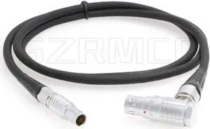 SZRMCC 3 Pin Male to Right Angle 8 Hole Female Power Cable for Steadicam Zephyr 12V to Arri Alexa Mini/LF/Amira Camera