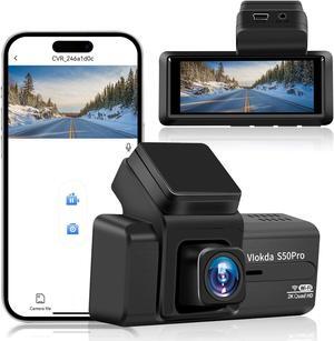 2K Dash Cam Front WiFi Dash Camera for Cars QHD 1440P Car Camera Dashcam for Cars with Super Night Vision 170degWide Angle WDR Loop Recording