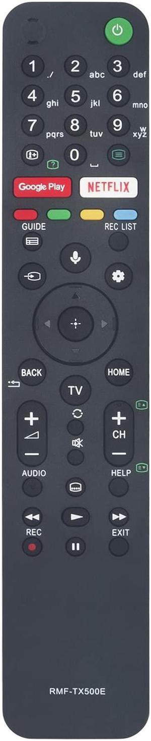 RMF-TX500E Replacement Remote for Sony KD-75XG8505 KD-49XH8596 KD-65A58 KD-55A8H KD-75X8000H KD-55XG9505 XBR-65A9G XBR-85X850G XBR-65X90CH KD-65XG8599 KD-55X8000H KE-55XH8096 KD-49XH8005 XBR-65X957G