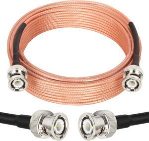XRDS -RF BNC Cable 35FT, 50 Ohm BNC cable BNC Male to BNC Male Cable BNC RG316 Antenna Cable for Antenna Scanners or Handheld Ham Radios etc.
