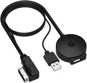 Yoper Bluetooth 5.0 Adapter Compatible with Audi A3 A4 A5 A6 A7 S3 S4 Q3 Q5 Q7 Volkswagen VW Skoda 2G 3G 3G+ AMI MMI Port Cable Music Play Connector Works with Apple iPhone iPod Android Device