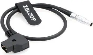 ZBLZGP D-tap to 0B 2 Pin Male Power Cable for Teradek Bolt ARRI RED Paralinx Preston Transvideo SmallHD (Straight 2 pin)