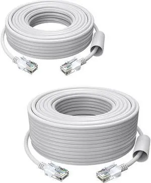 ZOSI Cat5e Ethernet Cable 60ft High Speed Network RJ45 wire cord 8 pin 1000Mbps 155Mhz in Wall,Outdoor,Weatherproof for POE Security Cameras system,PoE switch,internet router,computer Cat5e 150