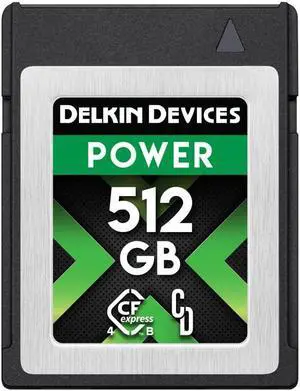 Delkin 512GB CFexpress Type B 4.0 Memory Card for Digital Cameras | Ideal for Express Transfer of Images and Videos for Storage | 512GB Memory Card Storage