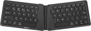 Targus Ergonomic Foldable Bluetooth Antimicrobial Keyboard, Black (AKF003US)