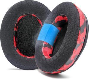 WC Freeze Crusher - Cooling Gel Earpads Compatible with Skullcandy Crusher, by Wicked Cushions - Fits Skullcandy Crusher & Hesh 3 Headphones, Soft Memory Foam, Cooler for Longer | Red Camo