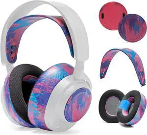 WC Arctis Nova Bundle Pack - Cooling Gel Earpads, Silicone Headband, and Side Speaker Plate Upgrade for Arctis Nova Pro Wireless by Wicked Cushions | Speed Racer