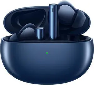 realme Buds Air 3 Wireless Earbuds, Active Noise Cancellation, 10mm Dynamic Bass Boost Driver, Up to 30 Hours Playtime, IPX5 Water Resistance - (Blue)
