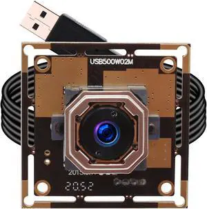 ELP 5mp Autofocus USB Camera for Computer and Raspberry Pi OV5640 USB2.0 Lightburn Laser Engraver Camera Module Smart Embedded Video Webcam Board,3.3ft/1m Cable for PC, Laptop, Jetson Nano