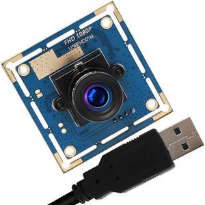 2MP USB Camera Module 1080P Webcam High Speed VGA 100fps 720P 60fps Webcam with CMOS OV2710 Sensor 3.6mm Industrial Camera Module for PC,ATM,Robot,Mobile Phone,Kiosk (3.6mm)