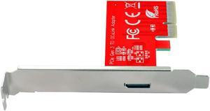 chenyang Oculink External SFF-8612 SFF-8611 Host to PCI-E Express 3.0 4.0 PCI-E 4X Adapter for PCIe SSD with Bracket