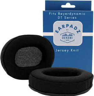 Dekoni Audio Headphone Earpads for Beyerdynamic DT 770 Pro, DT 990 Pro | Premium Replacement Ear Pads Memory Foam Cushion | Jersey Knit