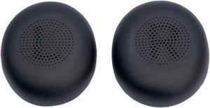 Ear Cushions Pads for Jabra Evolve2 65, Elite 45h, Evolve2 40, Bluetooth and Corded USB Headsets, Global Teck 2pk Replacement Spare Leatherette Ear Cushion (2-Pack Ear Cushions)