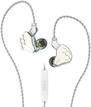H HIFIHEAR KBEAR Lark 1BA+1DD in Ear Monitor,HiFi Bass in Ear Earphone, IEM Wired Headphones, HiFi Stereo Sound Earphones Noise Cancelling Ear Buds with 0.75mm 2pins Cable(with Mic,Green)