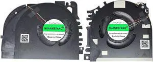 HUANMEFANG Replacement New CPU and GPU Cooling Fan for HP ZBook Fury 17 G7 17 G8 Series MG75090V1-1C110-S9A MG75090V1-1C120-S9A ND75C54-19L07 ND75C53-19L06 DC5V 17.3inch Fan