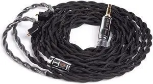 TFZ Earphone Cable-KBEAR [Smooth] 4 Core 5N UPOCC Singel Crystal Copper Cable, in-Ear Monitors Replacement Cable with 3.5mm Plug Suit for MY-LOVE-4 QUEEN-LTD Lark KS1 KS2 Robin (TFZ, 3.5Black)