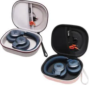 LTGEM Hard Case for JBL Headphone- Grey Outer+Grey Inner // Pink