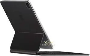 SopiGuard Skin for iPad Pro Magic Keyboard 12.9 (iPad Pro A2229) Precision Edge-to-Edge Vinyl Sticker Top, Keyboard, and Rear Panel (3M Matte Black)