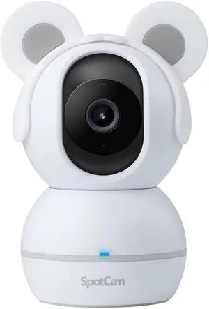 SpotCam BabyCam Wireless Security Camera for Baby Monitoring,1080P, Night Vision, Lullabies & White Noise, Two-Way Talk, Motion Sound Alert,Pan/Tilt, Baby Tracking, with Free Fulltime Cloud Recording