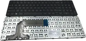 Yesvoo US Keyboard with Frame for HP Pavilion 17-E000 17Z-E000 17-E016DX 17-E017DX 17-E019DX 17-E020DX 17-E037cl 17-E130US 17-E140US 17-E146US 17-E156US 17-E039NR, P/N: 720670-001 725365-001