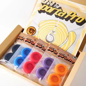 YAXI EARPADS for Koss PORTAPRO 5Pairs (Black+Red+Blue+Orange+Purple) + Pouch