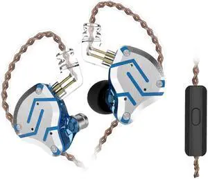 keephifi KZ ZS10 Pro IEM Earphones, 4BA+1DD 5 Driver in-Ear HiFi Metal Earphones with Stainless Steel Faceplate in Ear Headphones, 2 Pin Detachable Cable (Glare Blue with Mic) keephifi KZ ZS10 Pro IEM Earphones, 4BA+1DD 5 Driver in-Ear HiFi Metal Earphones with Stainless Steel Faceplate in Ear Headphones, 2 Pin Detachable Cable (Glare Blue with Mic)