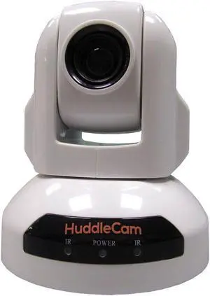 HuddleCamHD USB Conference Cameras with PTZ Control - Webcams for Zoom Video Conferencing (3X, White)