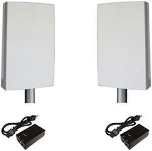 New! EZBR-Dual-AC-Dual Radio, High Power, Outdoor Wireless Bridge System 2.4GHz and 5GHz, 867Mbps Data Rate, Up to 3 Miles Range