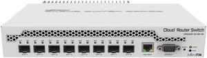 Mikrotik Network Switch CRS309-1G-8S+IN Desktop Switch 1-Port Gigabit Ethernet and 8-Port SFP+ 10Gbps