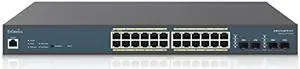 EnGenius Fit L2 Plus Managed 24-Port Gigabit PoE+ Switch | 802.3at/af PoE+ ready | 410W Budget | 4 SFP Uplink Ports | 56 Gbps switching capacity | [EWS7928FP-FIT]