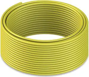 LINKUP - Cat8 Ethernet Cable S/FTP 22AWG Screened Solid Cable | 2000MHz (2GHz) up to 40Gbps | Future 5th-Gen Ethernet LAN Network 40G Structure Wires |Yellow| 50 Meter Bulk (Termination Required)