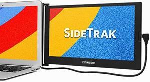 SideTrak Slide Portable Monitor for Laptop 12.5" FHD 1080P IPS Attachable Laptop Screen | Efficient USB Power | Compatible with Mac & Chrome 13" -17" Laptops (Patent Pending) | Black