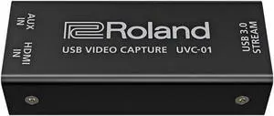 Roland UVC-01 USB Video Capture | Plug-and-Play for Flawless Recordings & Livestreams | HDMI to USB 3.0 Video Encoder | Uncompressed 1080p HD at 60 FPS | Webcam Operation for Mac & Windows