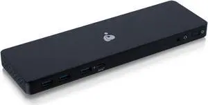 IOGEAR Dock Pro Universal Dual Monitor Docking Station, Dual 4K, 2 HDMI, 2 Displayport, 100W, TAA Compliant, USB Gen 2 10Gbps, USB-C, USB-A, Displaylink, Windows 10 11, MacBook Pro, GUD3C4K2TAA