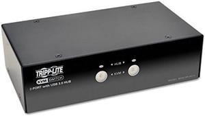 Tripp Lite 2-Port DisplayPort KVM Switch with Audio, Cables & USB 3.0 Hub (B004-DPUA2-K)
