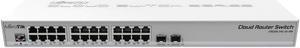 Mikrotik CRS326-24G-2S+RM Network Switch L2 Gigabit Ethernet (10/100/1000) Grey Power Over Ethernet (PoE)