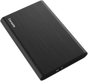 Caraele 750GB Ultra Slim Portable External Hard Drive USB3.0 HDD Storage Compatible for PC, Desktop, Laptop, MacBook, Chromebook, Xbox One, Xbox 360, PS4 (Black)