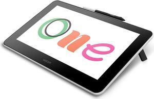 Wacom One HD Creative Pen Display, Drawing Tablet With Screen, 13.3" Graphics Monitor; works with Mac, PC & Chromebook, photo/video editing, drawing & education Old Gen (2019)