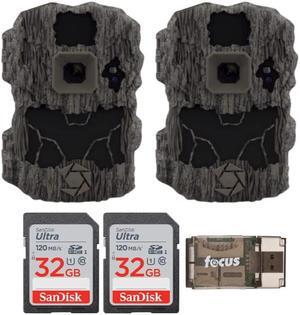 Stealth Cam DS4K Ultimate Camera 32 Megapixel and 4K Video Bundle with 32GB SD Card and Card Reader (2-Pack) (5 Items)